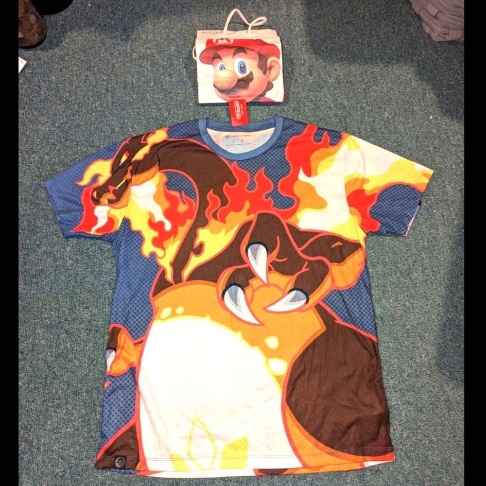 RARE! Brand New : Pokemon Center New York - Charizard VMAX GIGA Men Large Shirt